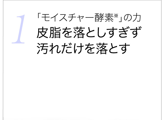 「モイスチャー酵素※」の力